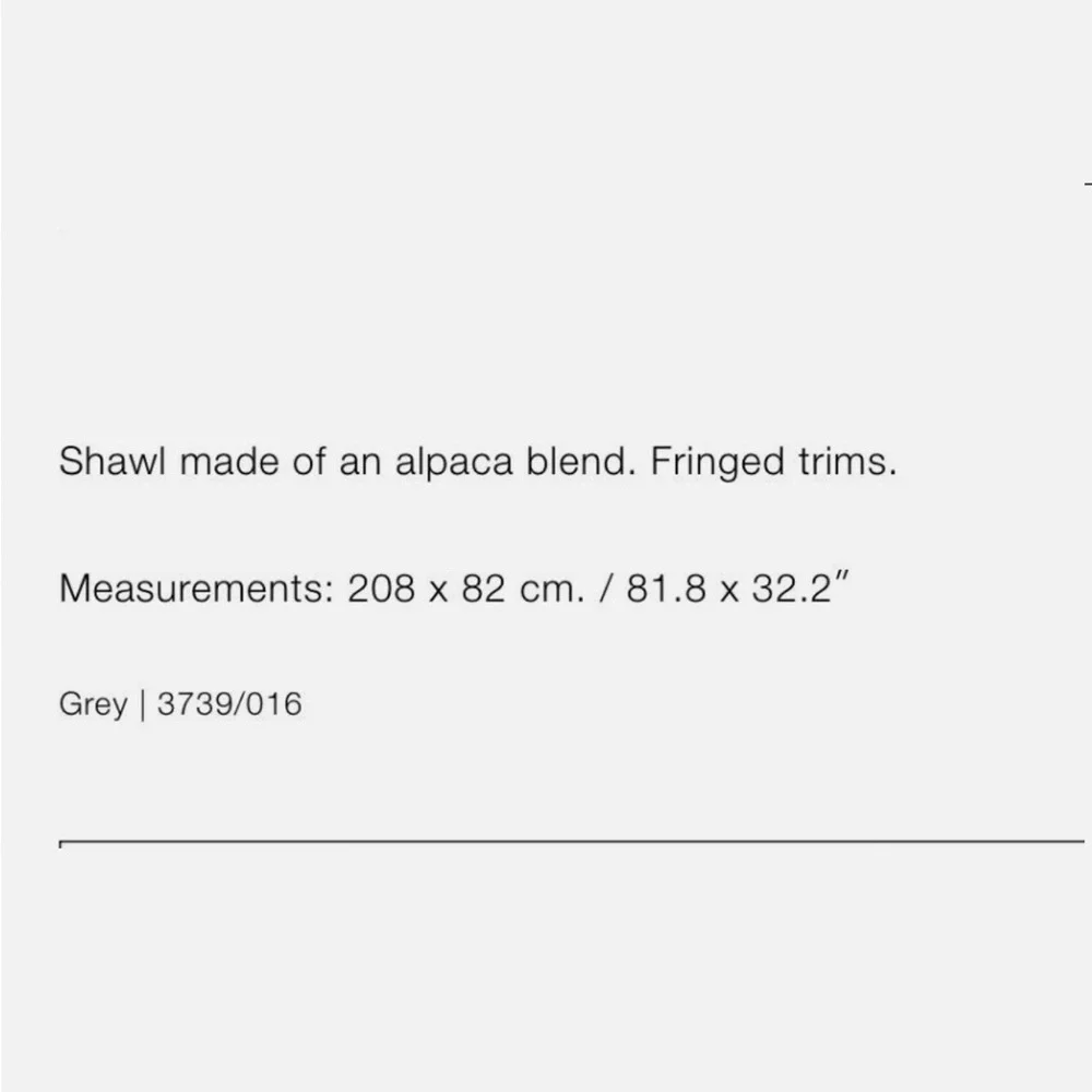 ZARA Alpaca Shawl